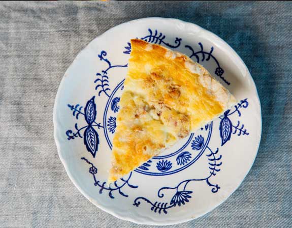 Swiss Cheese Bacon Onion Quiche