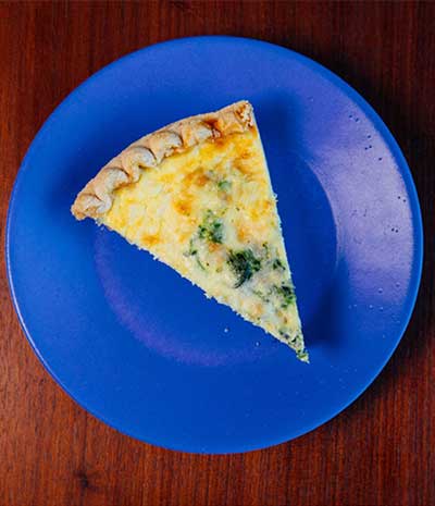 Cheddar Broccoli Quiche